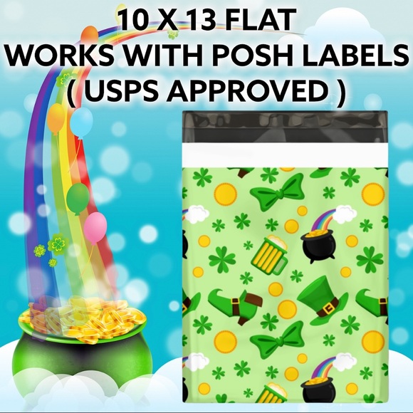 Other - 25 10X13 Shamrock Poly Mailers PRICE IS FIRM
